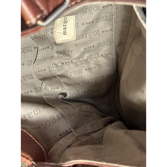 Margot of New York Beautiful Large Leather Crossbody / Shoulder Purse - Picture 11 of 16